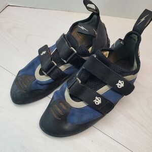 EVOLV Climbing Shoes Men's Size 10.5 US Blue Black TRAX-XF3 USA
